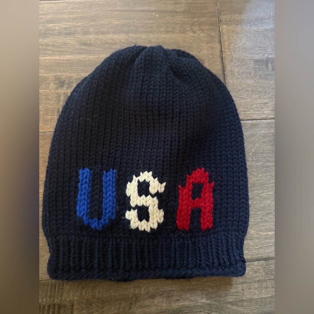 Ralph Lauren Navy USA Olympic 2014 Knit Beanie